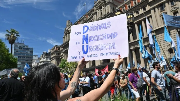 Centrales Sindicales De Argentina Encararon Manifestaci N En Contra Del