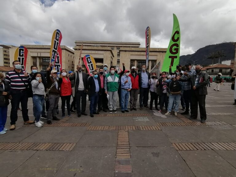 Organizaciones sindicales colombianas presentaron el Pliego Nacional Estatal