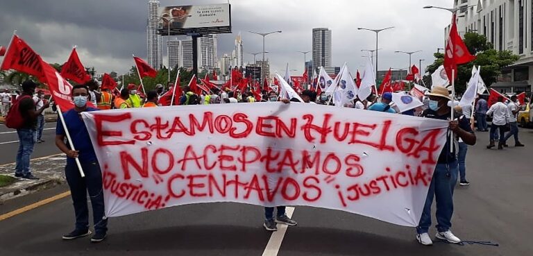 Pánama: trabajadores de Estrella Azul continúan en huelga y piden que se revierta el Arbitraje Obligatorio