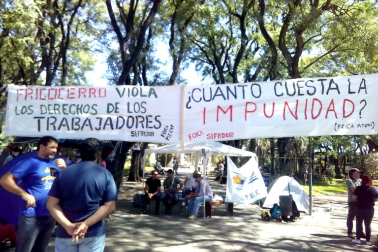 FOICA Uruguay lidera un paro general de 24 horas en respaldo a los trabajadores de Frigocerro
