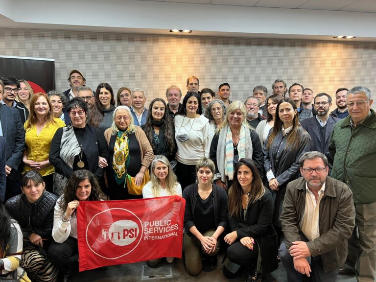 La referente de la ISP, Rosa Pavanelli, se reunió con los gremios argentinos afiliados a la internacional