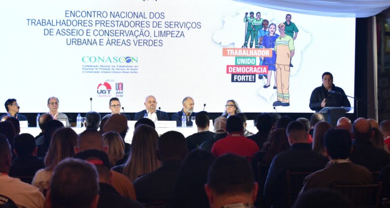 UNI Américas estuvo a cargo del Panorama Sindical del Encuentro Nacional de CONASCON en Brasil