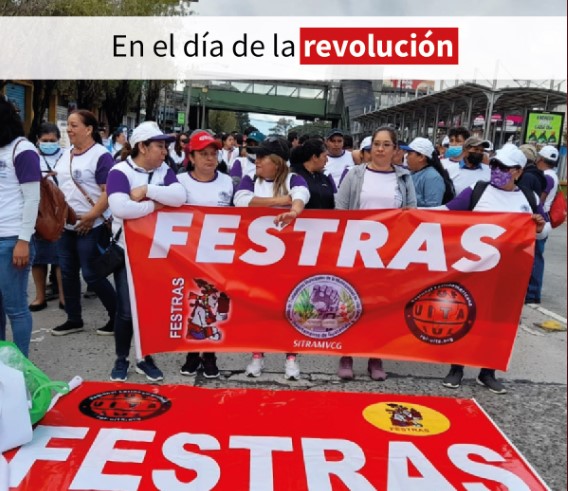 Guatemala: sindicatos marcharon en conmemoración de la Revolución de 1944 y en rechazo al Gobierno