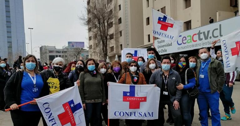 Trabajadores de la salud municipal de Chile convocan al estado de «Alerta Nacional», en reclamo del retiro efectivo