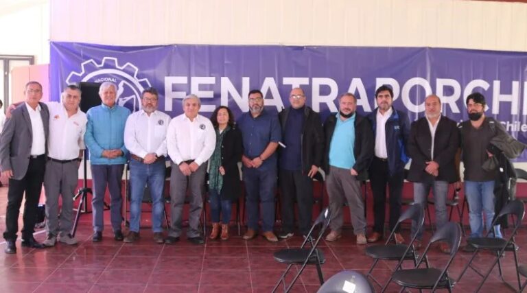 Fenatraporchi Chile ingresó a la Confederación de Sindicatos de Empresas del Estado