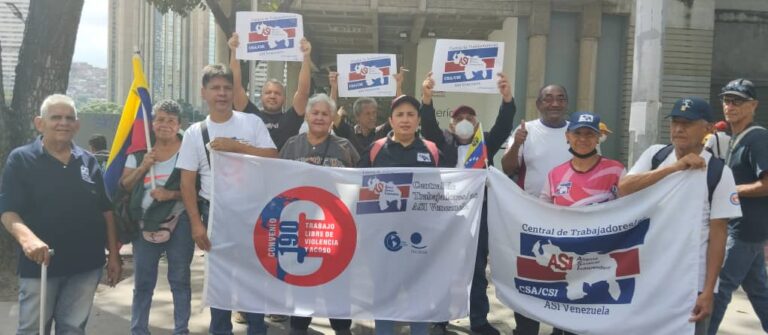 Venezuela: continúa las manifestaciones en defensa de derechos laborales y trabajo decente