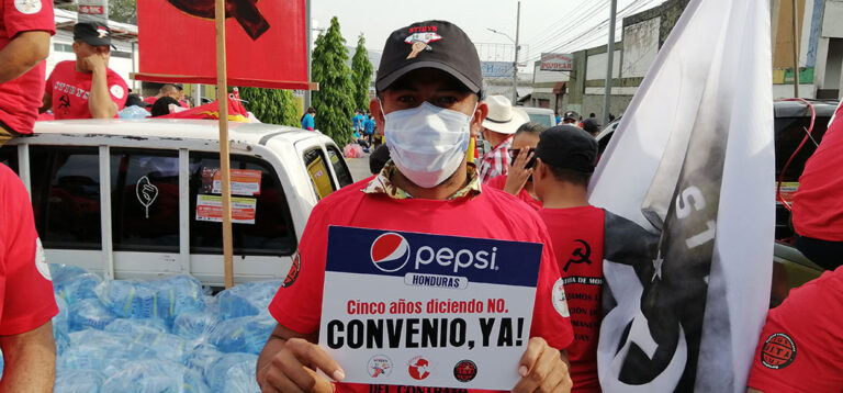 La UITA se adhirió a la campaña internacional en reclamo de un Convenio para los trabajadores de Pepsi Honduras