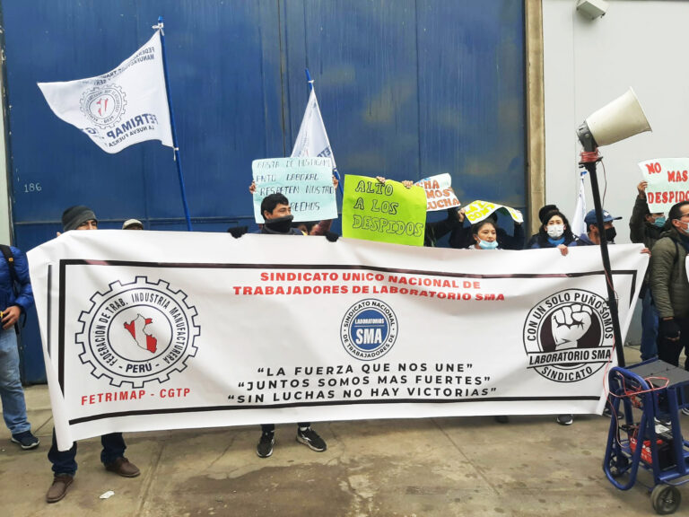 IndustriALL denunció persecución sindical de parte del Laboratorio SMA en Perú