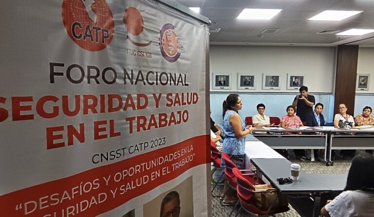 La Central Sindical de Trabajadores del Perú realizó un Foro sobre Seguridad y Salud en el Trabajo