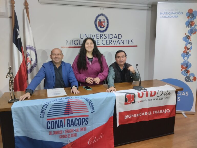 Sindicatos del sector de servicios de Chile solicitó la consagración constitucional del Derecho al Trabajo Decente y Digno