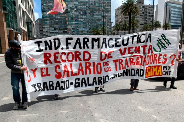 Sindicato de la Industria del Medicamento y Afines de Uruguay exige aumento salarial