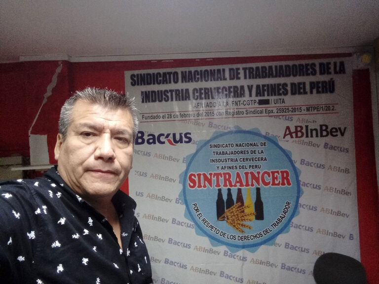 Tribunal de Perú ordenó la reincorporación de dirigente sindical despedido en 2109 por AB InBev
