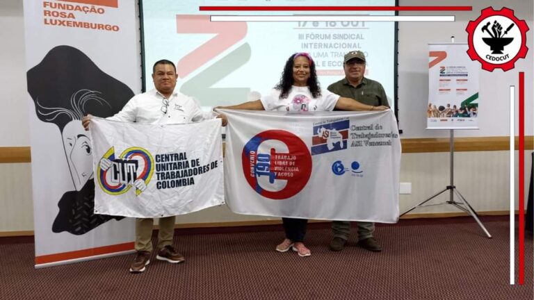 Sindicatos de la región participan del Foro Sindical Internacional para una Transición Social y Ecológica