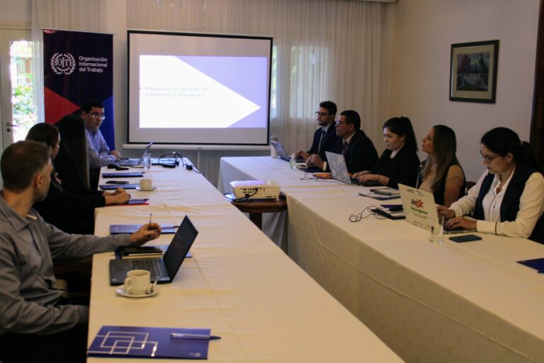 OIT Cono Sur presentó Plan de Monitoreo y Evaluación del Proyecto Ampliar a representantes del Ministerio de Trabajo en Paraguay