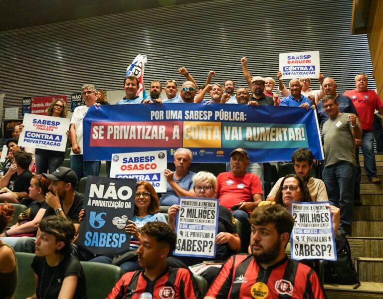 Brasil: sindicatos fueron reprimidos tras oponerse a la privatización de la Companhia de Saneamento