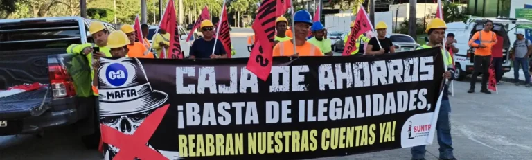 Panamá: El Sindicato de trabajadores de la construcción denuncia la clausura de sus cuentas bancarias