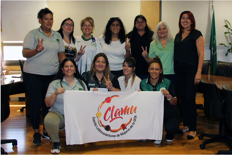 Representantes del Comité Latinoamericano de Mujeres y la Rel UITA manifestaron su apoyo a la CGT Argentina