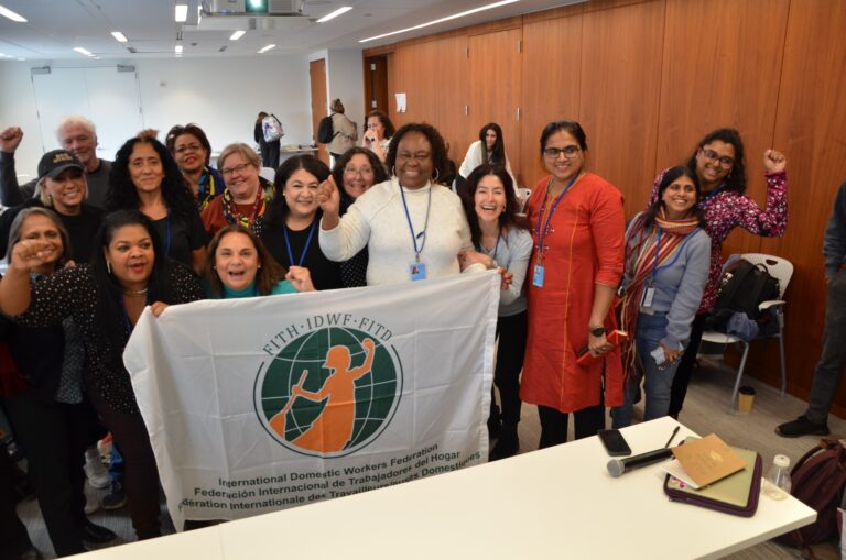 Trabajadoras del Hogar, en evento de la ONU, piden políticas integrales de cuidado