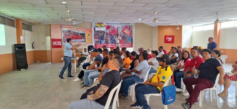 La Unión General de Trabajadores de Ecuador realizará su I Consejo Nacional