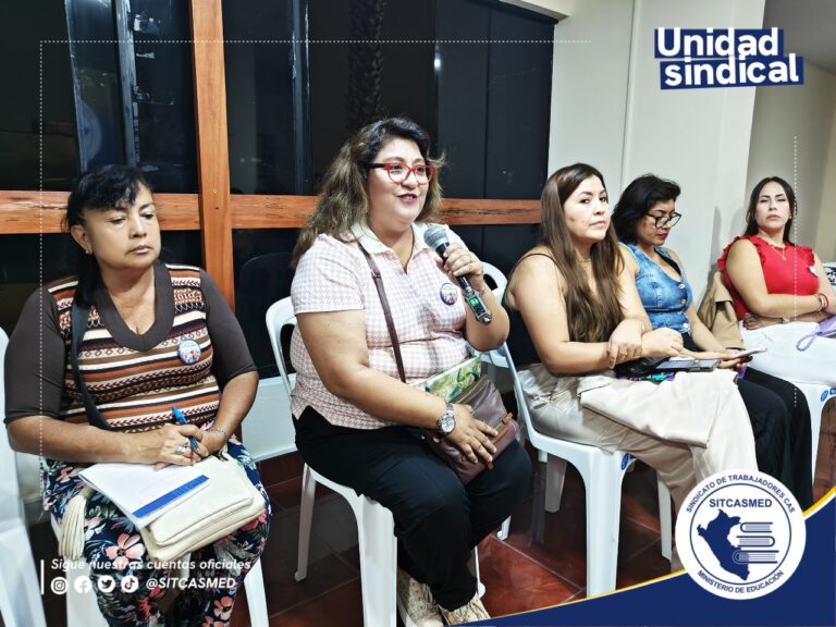 Sindicato de Trabajadores del Ministerio de Educación de Perú realizó conversatorio sobre igualdad de género