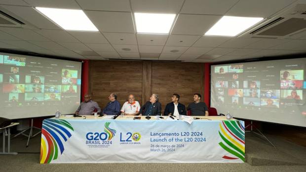 Sindicatos brasileños e internacionales realizaron apertura del evento laboral paralelo al G20