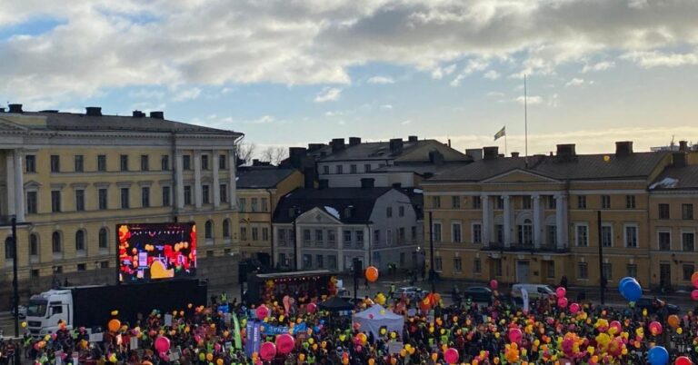 Organizaciones afiliadas a la UNI Global Union manifestaron su apoyo a las huelgas en Finlandia