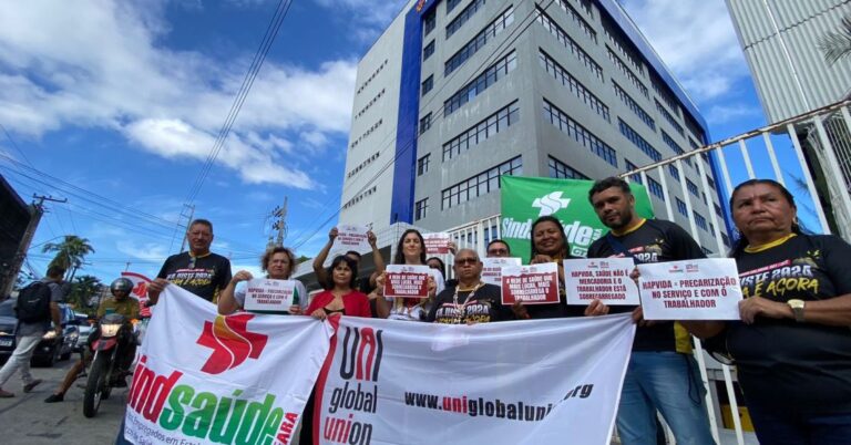 Trabajadores de la Salud en Brasil Protestan contra Hapvida