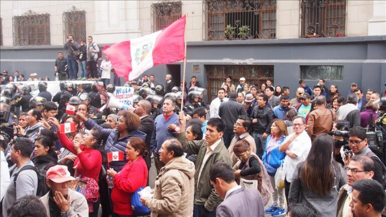 La CSI respaldó enérgicamente la huelga nacional en Perú por la democracia y los derechos laborales