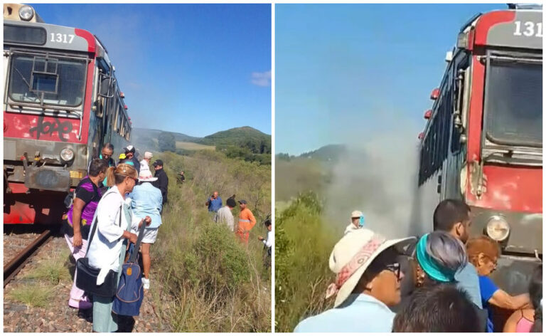 Ferroviarios uruguayos piden más inversión tras un incendio en un tren de pasajeros